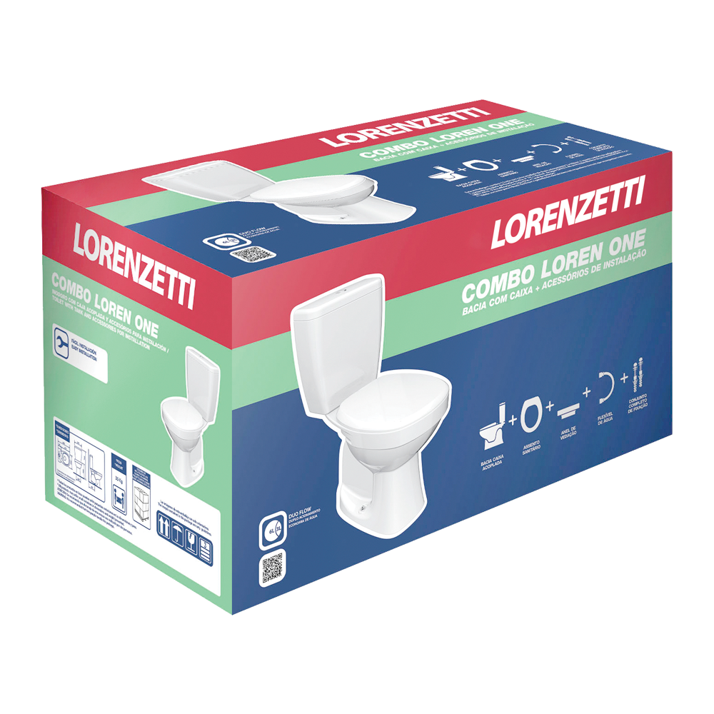 Combo Loren One com caixa acoplada