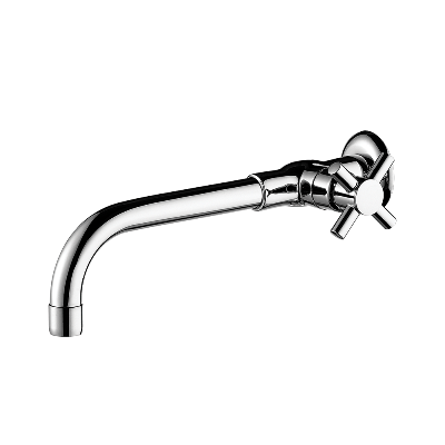 Wall mount lavatory faucet