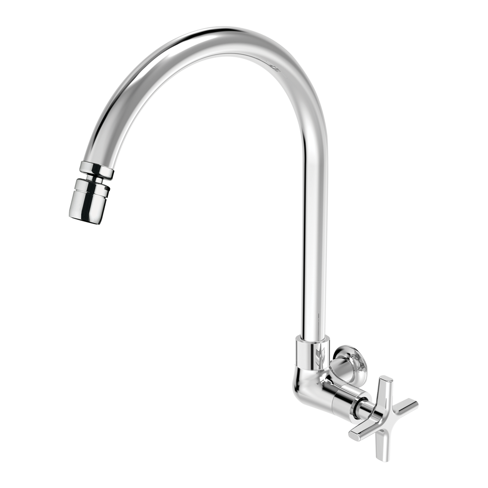 Torneira para Cozinha de Parede - Bica Móvel