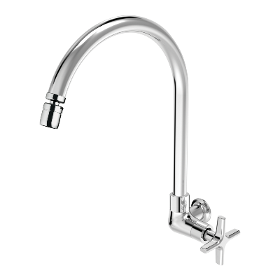 Torneira para Cozinha de Parede - Bica Móvel