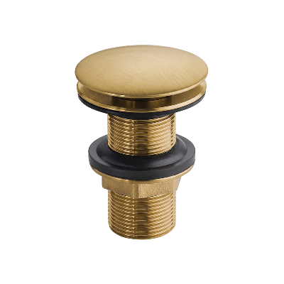 Válvula Luxo para Lavatório S/L 2 3/8" x 7/8" Redonda