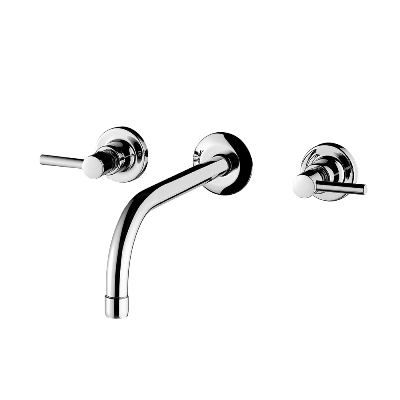 Wall mount lavatory faucet